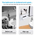 thumbnail image 4 of Wall Mounted Toothbrush Holder for Bathroom, Automatic Toothpaste Dispenser Kit with Magnetic Cups Kids & Family Set Toothbrush Holders, Storage Rack & Easy Install, Durable Space-Saving,Blue, 4 of 7