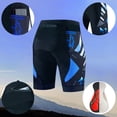 thumbnail image 2 of Padded Cycling Shorts Men's Cycling Underwear with 3D Padding Biking Shorts Breathable Comfortable Lightweight Summer Clothes Blue, Size XXXXL, 2 of 6