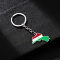 thumbnail image 6 of WINDLAND Stylish Map Shaped Keyrings Kurdistan National Flag Key Chain Gift for Him Her, 6 of 10