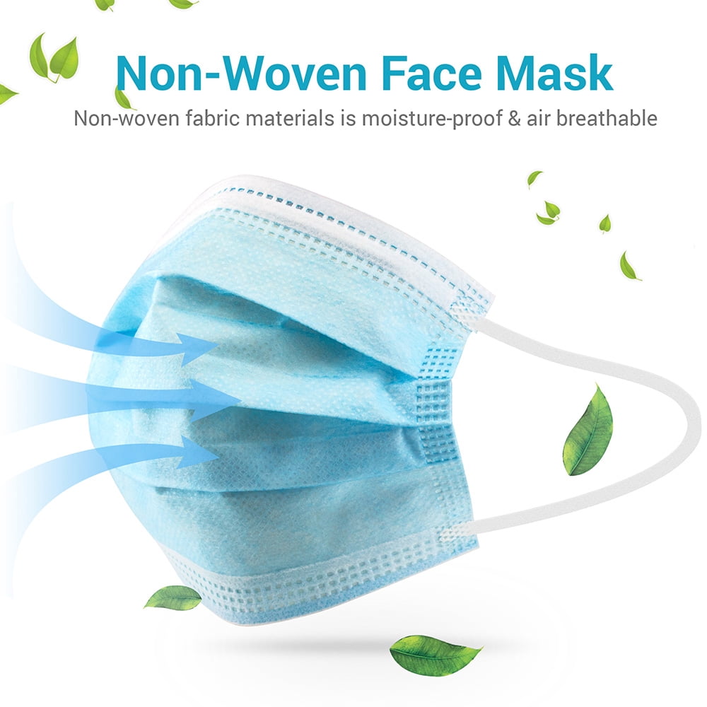 2500 pcs Kids Child Children Face Masks Disposable 3 Ply Earloop Face Mask for Youth Pack of 50 per box