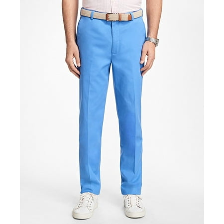 New Brooks Brothers Mens Clark Garment-Dyed Cotton Pant, Blue (34/32) 5326-4