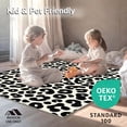 thumbnail image 4 of ODIKA 6'x9' Machine Washable Non-Slip Area Rug, Inspired Spotted High Traffic Rug, Black, 298547, 4 of 5