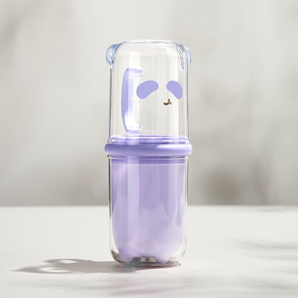 Vaso para enjuague bucal de viaje, vaso portátil para cuidado bucal, vaso de lavador 3 en 1 para viajes, residencia y organización de almacenamiento en baños