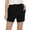 Black, variant on ABATAB Womens Athletic Shorts Trendy Summer Solid Elastic Waisted Lounge Casual Running Gym Shorts with Pockets