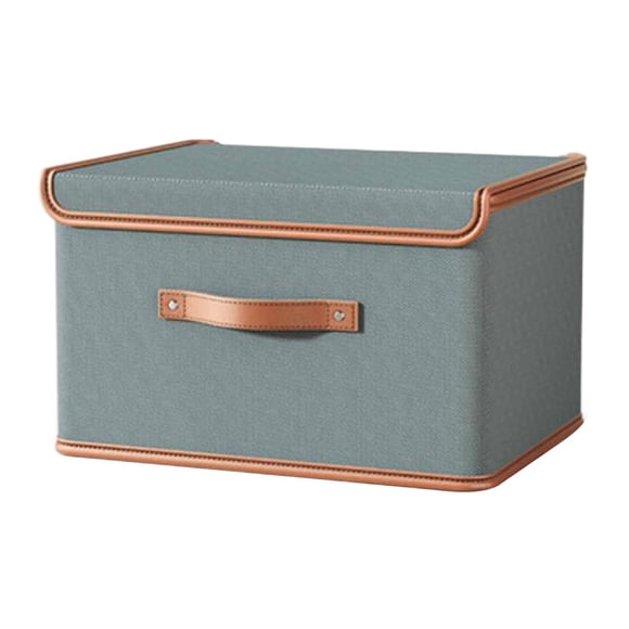Contenedor de almacenamiento Macarena con tapa organizador de juguetes Gris 44x30x29cm