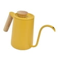 thumbnail image 1 of Long Gooseneck Spout Kettle Stainless Steel Slim Waist Filter Maker Yellow Pot Filtered for Hand Brew Coffeemaker Pots, 1 of 7