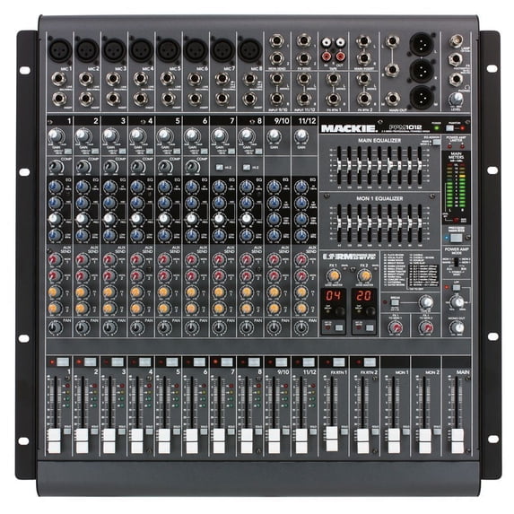 Mackie PPM1012 12-Channel Powered Soundboard Mixing Console Mixer Church/School