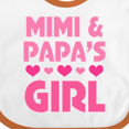 thumbnail image 4 of Inktastic Mimi and Papa Girl Grandchild Valentine Girls Baby Bib, 4 of 4