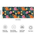 thumbnail image 3 of Pioneer Flower Floral Print Pattern Bathroom Rugs Mat, Non Slip Microfiber Bathroom Rug with Rubber Backing, Soft Mats for Bathroom Floor Tub Shower, 17"x47", 3 of 5