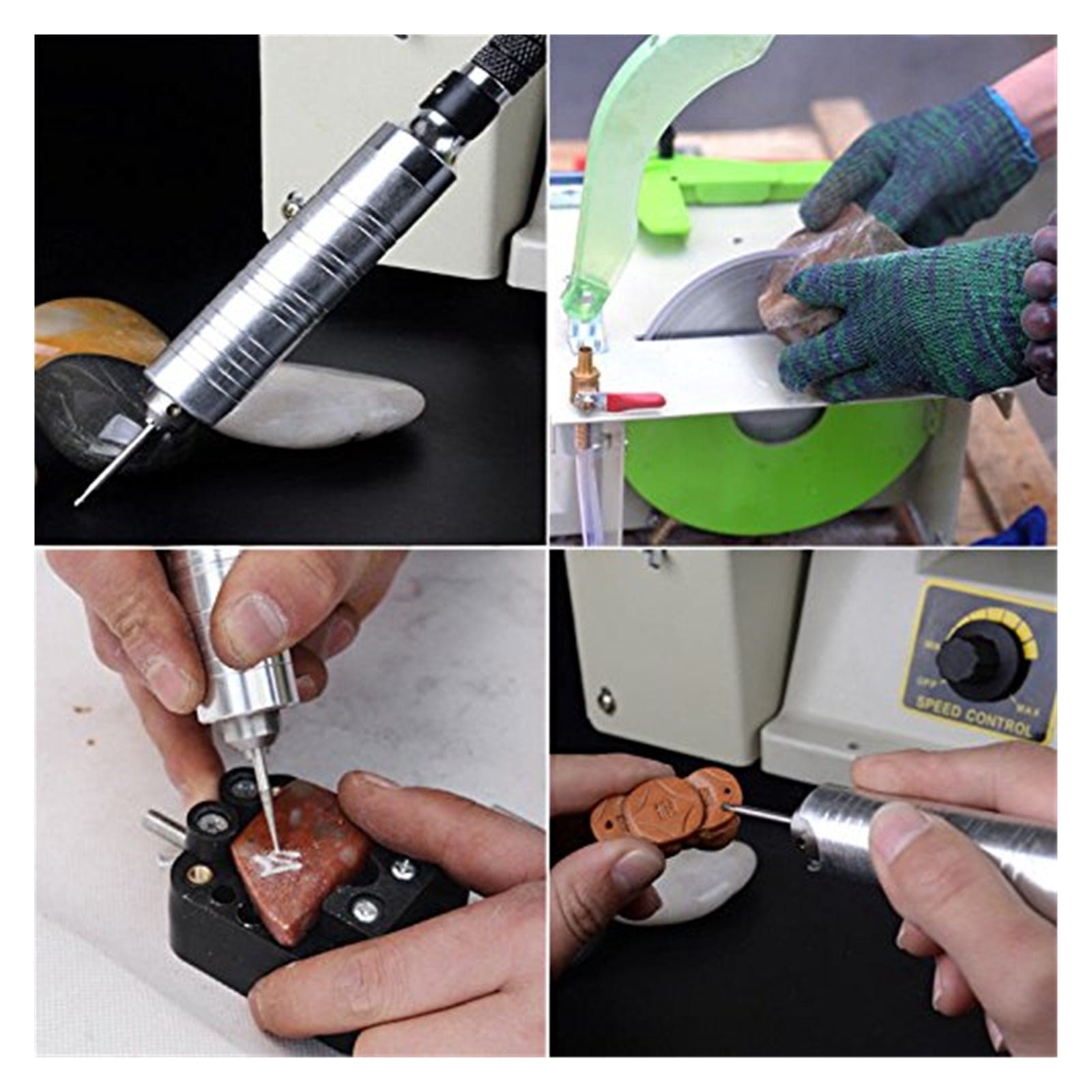 1380W Multifunction Jewelry Rock Polishing Buffer Machine Jewelry Grinder Mill Polishing Machine Jewelry Table Bench Lathe