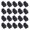 Black, variant on 20Pcs Small Flat Key Euphonium/Tuba/Horn Pad Replacement Rotary Valves Silicone Pad for Music Lover Easy to Use