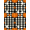Black White Orange, Pattern 7, variant on ODIKA Halloween Fall Striped Doormat Featuring Spooky Fallc Door Layering for Bedroom, Nursery, RV, Pet Friendly & Kids Safe Bedside