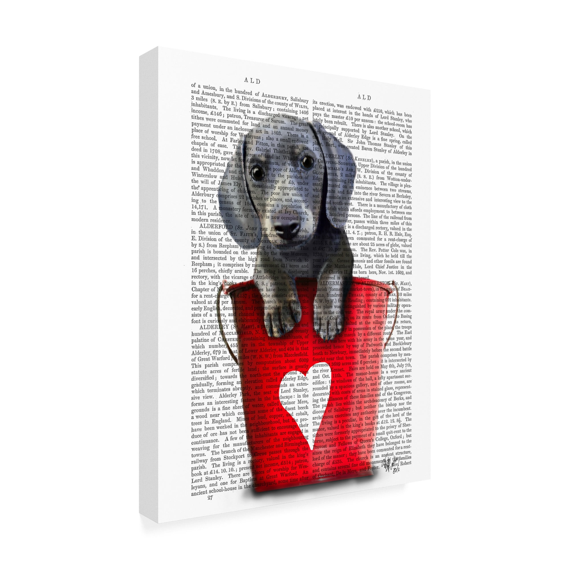 Trademark Fine Art 'Buckets Of Love Dachshund Puppy' Canvas Art by Fab Funky