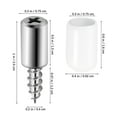 thumbnail image 2 of UPOUART 20Pcs Small Self Tapping Wood Screws with Rubber Sleeve for Cabinet Partition Support, 2 of 8