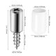 thumbnail image 2 of TABLZONE 20Ud Tornillos Antideslizantes Para Muebles De Metal Con Manga De Goma Para Estantes, 2 of 8