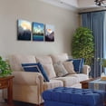 thumbnail image 3 of Wall Art for living room Canvas Prints Artwork bathroom Wall Decor Abstract Sunrise and Sunset scenery Picture Watercolor painting 3 Pieces Framed bedroom wall decorations Office Works Home Decor, 3 of 6