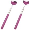 thumbnail image 1 of - Ultimate Telescopic Stainless Steel Extendable Back Scratcher (Pack 2, Purple), 1 of 5