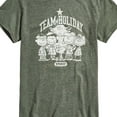 thumbnail image 3 of Peanuts - Snoopy And Friends Team Holiday Spirit - Men's Short Sleeve Graphic T-Shirt, 3 of 6