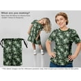 thumbnail image 5 of oneOone Rayon Dark Green Fabric Floral Sewing Fabric By The Yard Printed Diy Clothing Sewing Supplies 56 Inch Wide, 5 of 5