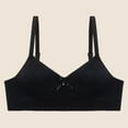 thumbnail image 5 of CYRBOKO Girls Bars, Cami Thin Breathable Comfortable Soft Seamless Bras Black Size 14-15 T, 5 of 5