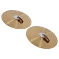 thumbnail image 1 of Cymbales à Main, Instrument de Percussion Cymbales à Main 16 Pouces Haute Dureté 1 Paire pour Performance, 1 of 7