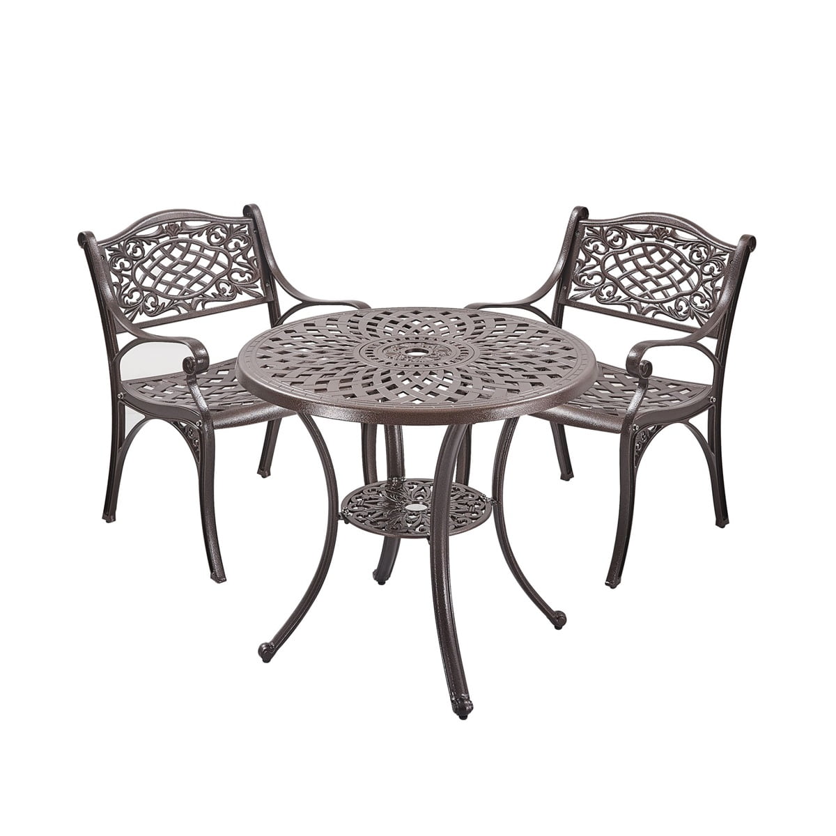 Kepooman 3-Piece Patio Furniture Set Dining Table & 2 Chairs for Porch, Lawn, Garden, Backyard, Pool Kepooman 3-Piece Patio Furniture Set Dining Table & 2 Chairs for Porch, Lawn, Garden, Backyard, Pool
