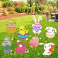 thumbnail image 5 of Easter Yard Sign Decorations,Easter Egg,Gift Basket,Easter Rabbit,Bunny Gnome Letters PVC Stakes Yard Décor Garden Sign for Holiday Festival Home Outdoor Easter Decoration, 5 of 8