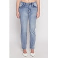 thumbnail image 3 of Womens WAX Straight Leg Whiskered Jeans, 3 of 4