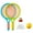 green and blue, variant on Kids Badminton Rackets Set Lightweight Children Tennis Badminton Toy Children Tennis Racquets with Balls for Family Game
