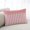 Coral Pink, variant on Lemon Yellow Striped Throw Pillow Covers,Boho Stripes Minimalist Linen Texture Soft Breathable Pillow Cases with Invisible Zipper for Sleeping,Small Pillowcases for Couch Bed Sofa Chair 16x24 Inches