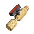 thumbnail image 3 of 3 Pcs Réfrigérant en Laiton R410a 1/4 Po Mâle vers Valve Sae 1/4 / 5/16 Po, 3 of 4