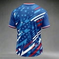thumbnail image 4 of Men's 2026 USA Soccer Jersey Crew Neck Short Sleeve Country Team Fan International Football Shirt Retro Streetwear Top Blue S, 4 of 6