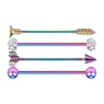 thumbnail image 4 of Aretes de acero inoxidable Sunnimix Con Barra Industrial de 4 Piezas, 4 of 7