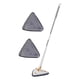 thumbnail image 3 of de limpieza triangular extensible de 360 grados, giratoria reutilizable, giratoria de microfibra para ventana Blanco Macarena Hisopo de limpieza, 3 of 8