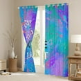 thumbnail image 3 of Castle Fairy Eat Sleep Dance Blackout Curtains Set of 2 (52x84 Each) for Female Men Women,Sport Theme Window Curtains,Abstract Gradient Graffiti Splash Curtains and Drapes,Luxury Bedroom Decor, 3 of 6