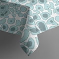 thumbnail image 6 of White and Blue Of Animal Print Rectangle Tablecloth 60"x120",Waterproof Polyester Rectangle Table Cloth, Wipeable Spillproof Polyester Tablecloth for Dining, Camping, Indoor and Outdoor, 6 of 6