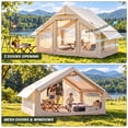 thumbnail image 2 of Lilypelle 4-6 Person Inflatable Hot Tent w/ Stove Jack & Stargazing Skylight, 4-Season Waterproof Camping Glamping House, Quick 5-Min Setup with Hand Pump，10′x 6.9′x 6.4′, 2 of 10