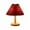 Red, variant on TaTaai 1Pcs Table Lamp for Bedroom - 3 Way Dimmable Nightstand Lamp with Sector Fabric Shade for Living Room Office Dorm,Solid Wood