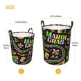 thumbnail image 5 of Balery Mardi Gras3 Round Laundry Basket with Handles Waterproof Freestanding Laundry Hamper for Clothes Toys in the Dorm and Family-Small, 5 of 8