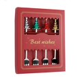 thumbnail image 1 of WJCA 4-Piece Festive Utensil Set, Elegant Spoons and Forks with Tree Motif for Dining and Dessert, Holiday Tableware Collection, Sliver Design, 1 of 8
