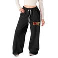 thumbnail image 3 of LRen Girl's Bowknot Baggy Sweatpants Lightweight Straight Leg Athletic Pants with Pockets Back To School Sweat Pants,Black,13-14 Years, 3 of 5