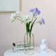 thumbnail image 3 of Xiao Hua 2 piezas de flores artificiales de tacto real para decoración del hogar, oficina, boda, arreglo floral (blanco, 25,2 pulgadas de largo), 3 of 5