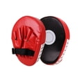 thumbnail image 2 of Almohadilla de boxeo, almohadilla de perforación de boxeo, almohadilla de de cuero PU curvada Mitts Hand Target para karate de kickboxing de Rojo, 2 of 8