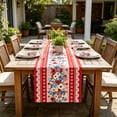 thumbnail image 4 of 4th of July Table Runner Decor - Patriotic American Flower Table Runner for Home - Memorial Day Decorations - Fourth of July Accessories Decor Party Supplies Indoor Outdoor, 4 of 8