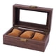 thumbnail image 2 of Caja de Almacenamiento de Reloj de Madera, Escaparate de Ventana de Vidrio Cojín de Reloj con Cerradura Joyero Organizador de Exhibición Reloj Estuche 3 cuadrícula Salvador Caja de reloj, 2 of 10