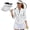 Cherry Blossom, variant on Mermaid Scale Women's Golf Shirt and Sun Visor Hat Set 4-Way Stretch 3/4 Sleeve Golf Shirts Quarter Zip Adjustable UV Protection Sun Hat Cap for Camping Fishing Music Festival