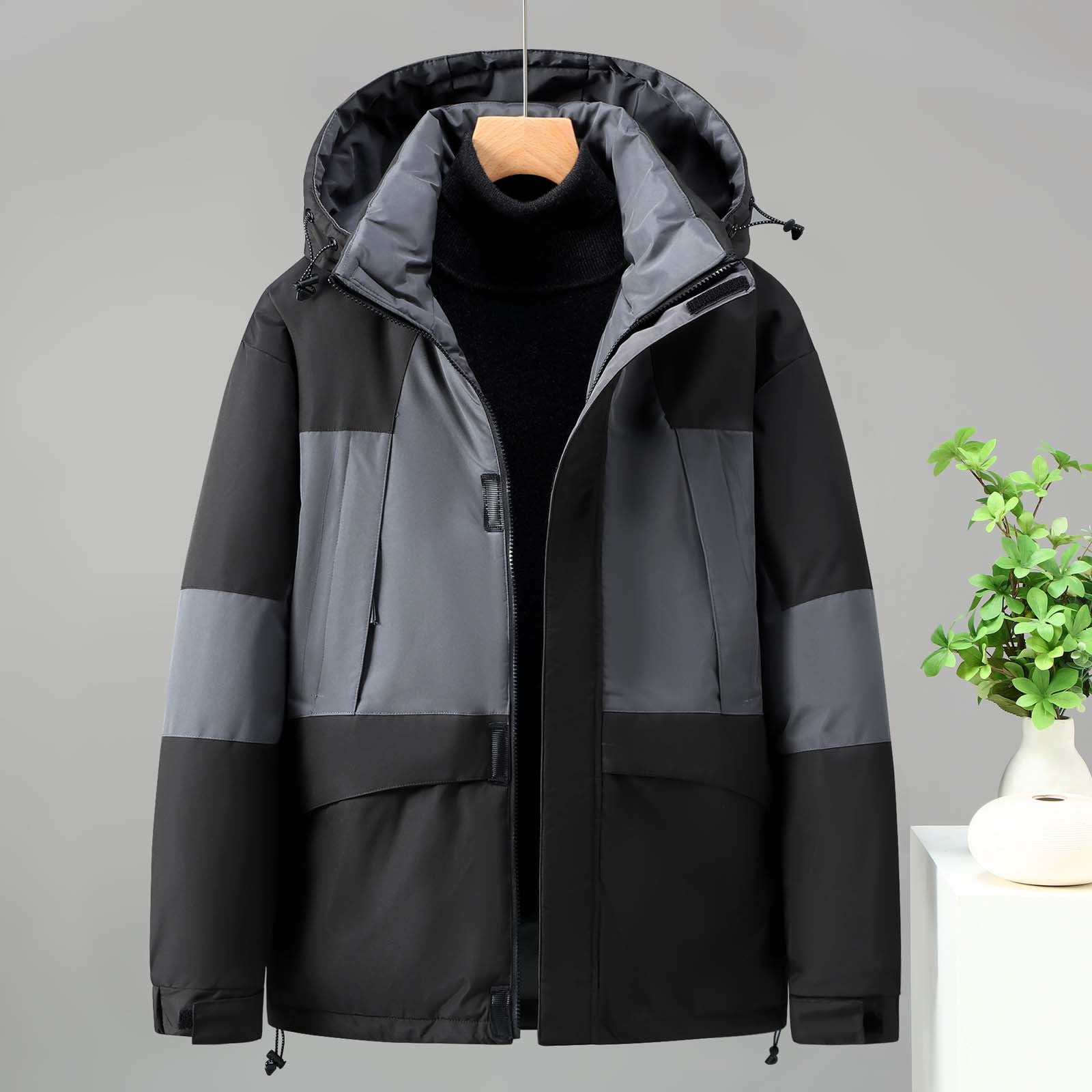 MAOYSSEN Men's Ski Jacket Warm Winter Snow Coat Waterproof Mountain Windbreaker Snowboarding Jacket Hooded For Hiking Traval For Sale | Las Vegas, NV | Nellis Auction