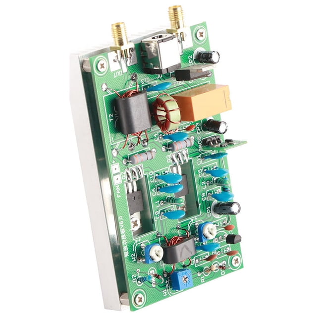 Módulo amplificador de potencia de onda corta de aleación de aluminio con interruptor automático de 30 W, placa amplificadora de potencia de 12 a 13,8 V CC.