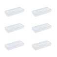 thumbnail image 1 of Storex Plastic Stretched Pencil Box – Lightweight School Supply Case for Students, Grade School to College, Clear, 1 of 4