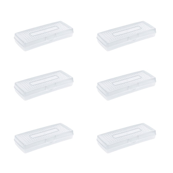 Storex Plastic Stretched Pencil Box – Lightweight School Supply Case for Students, Grade School to College, Clear